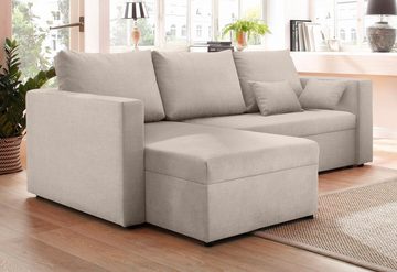 Home affaire Ecksofa Pur L-Form, wahlweise mit Bettfunktion