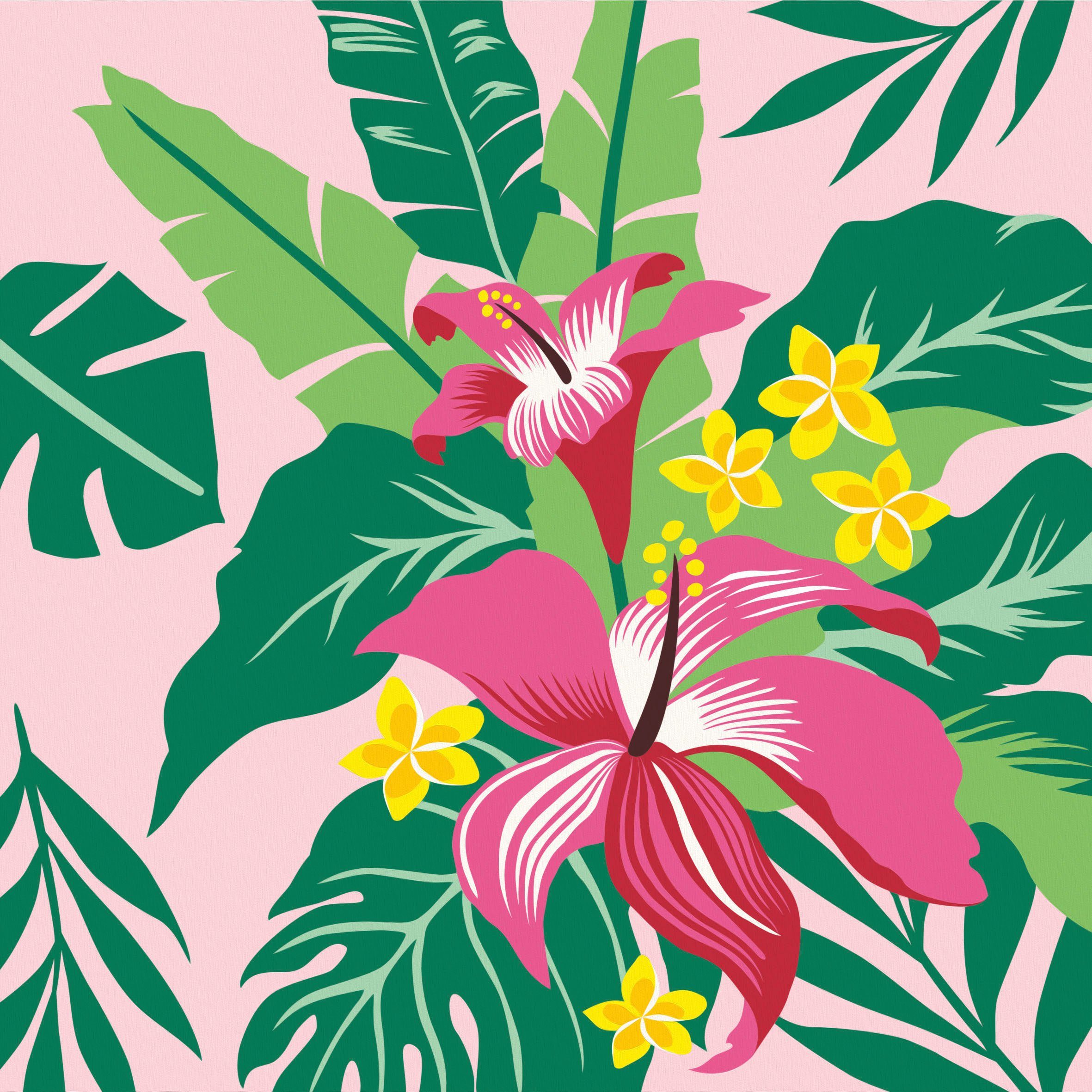 Ravensburger Malen nach Zahlen Tropical Plants, Made in Europe