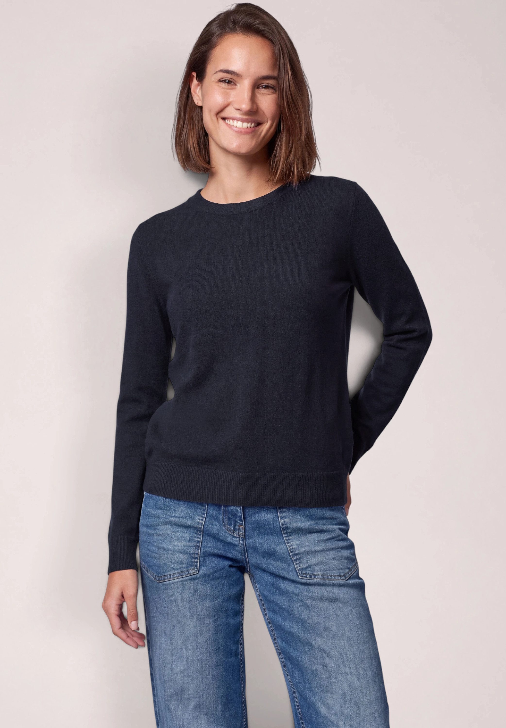 CECIL Strickpullover im angenehmen Materialmix