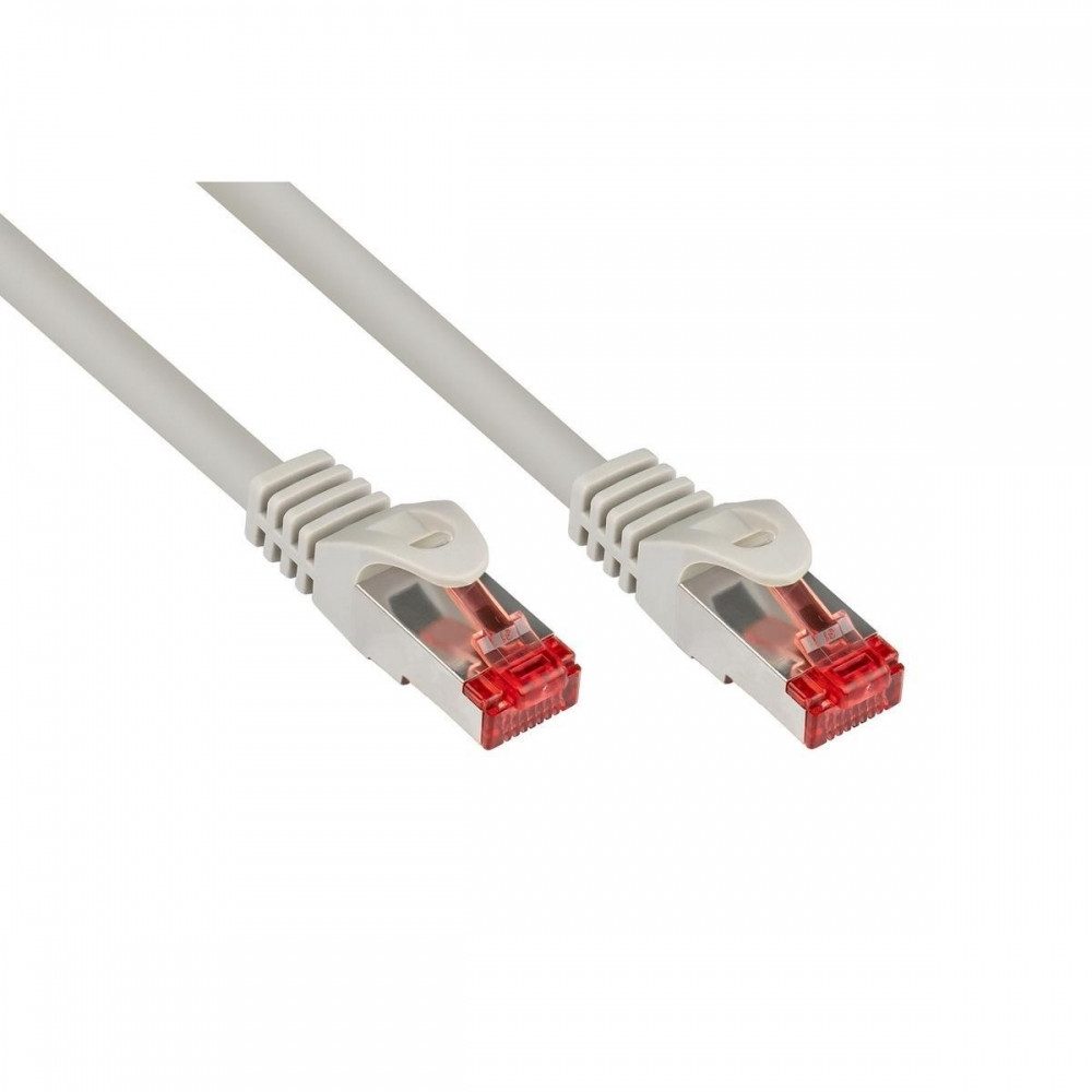 GOOD CONNECTIONS Good Connections Patch Kabel RJ45 CAT6 1m grau Smartphone-Adapter RJ45, Robuste graue Ausführung
