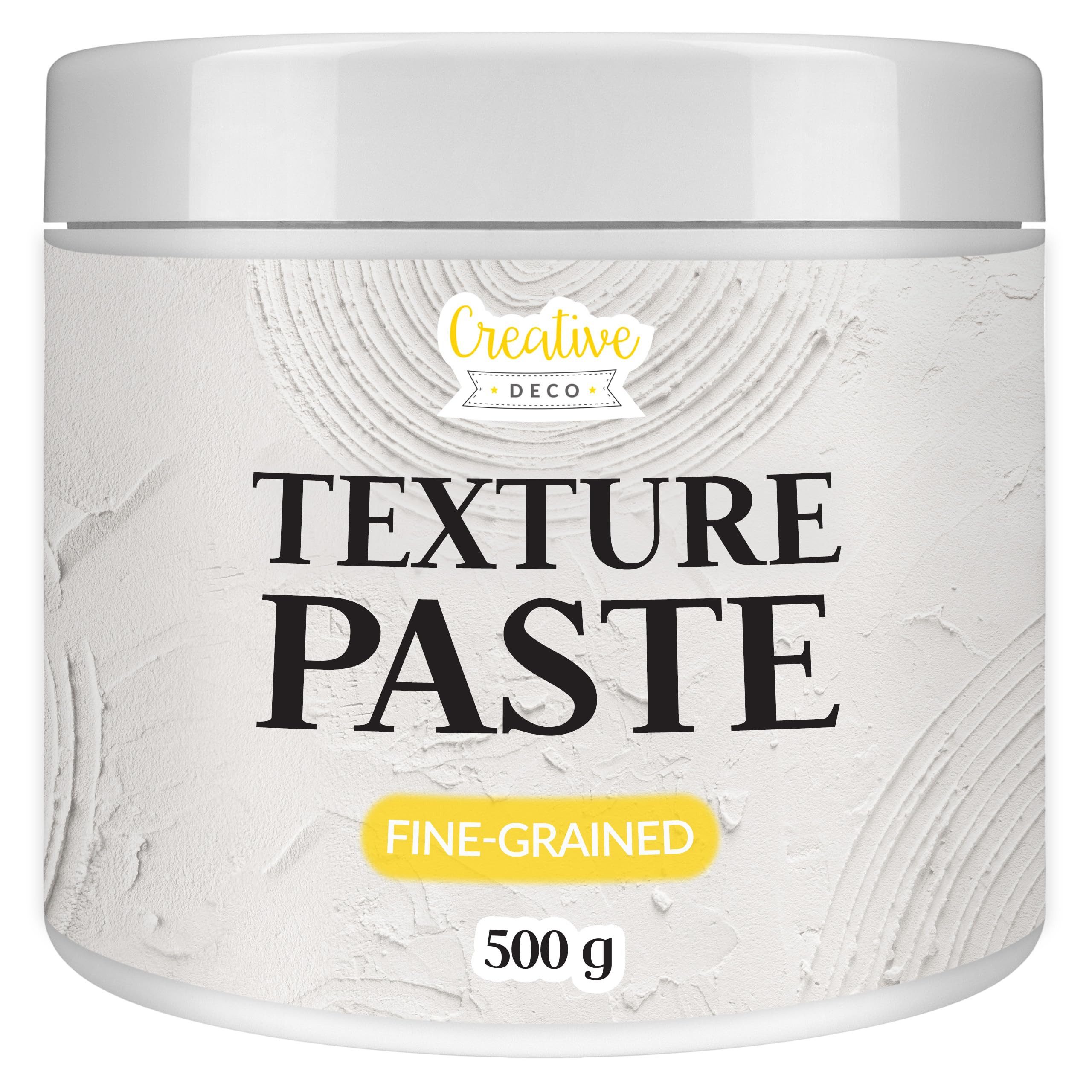Creative Deco Malpaste Weiße Strukturpaste für Acrylmalerei 0,5 kg
