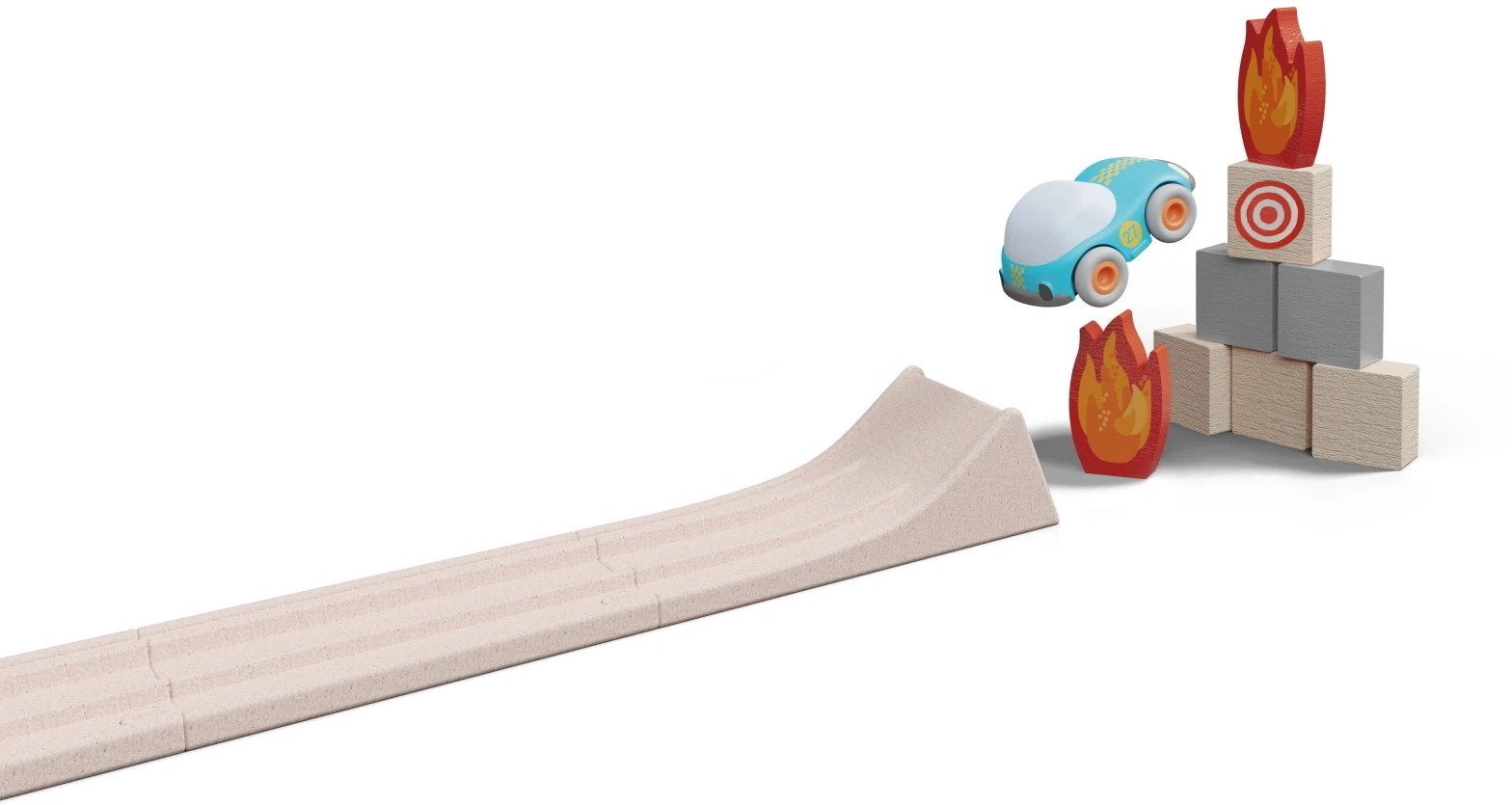 Haba Kugelbahn Kugelbahn Cars Action-Sprungschanze inklusive Auto 2011843001