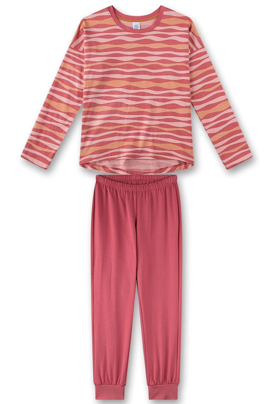 Sanetta Baby-Mädchen Schlafanzug 2-teilig - Weicher Waffelpiquée Aus Bio-Baumwolle