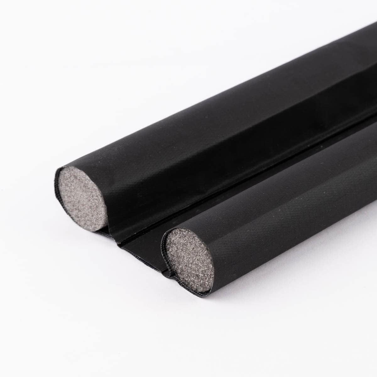 Kaiman GmbH Zugluftstopper 1x Zugluftstopper Türluftstopper schwarz 96cm zuschneidbar, 1-tlg.