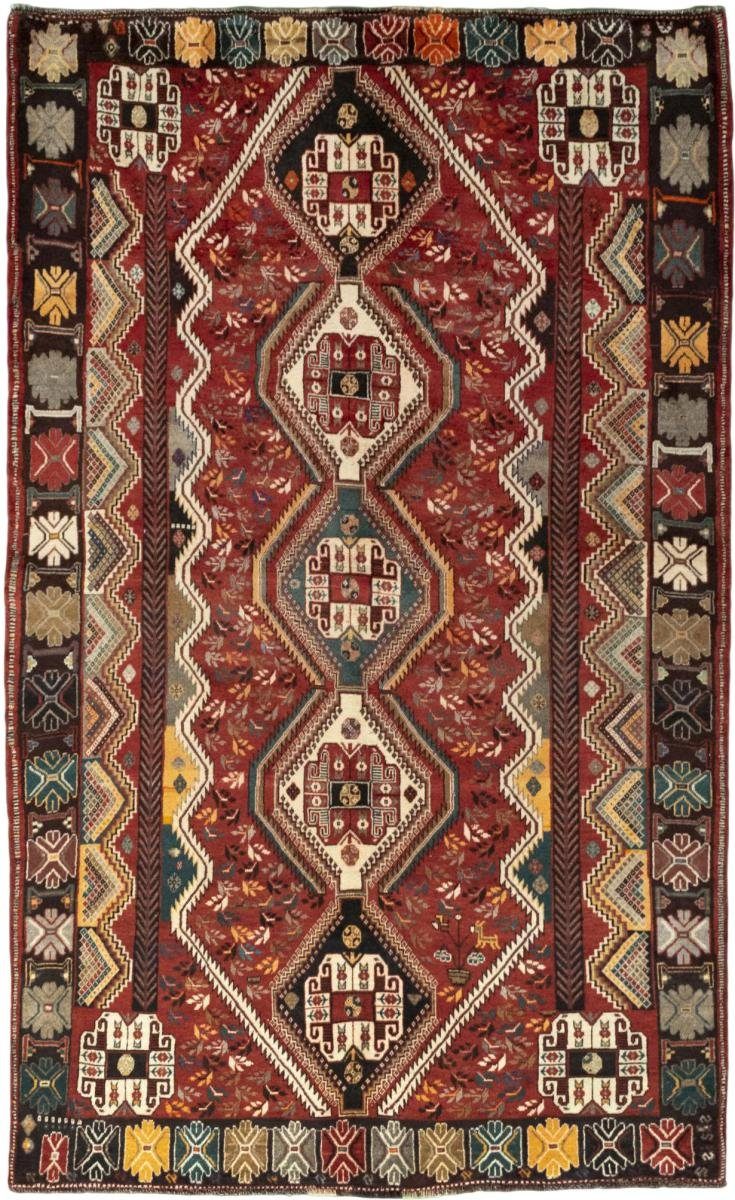 Orientteppich Shiraz 169x281 Handgeknüpfter Orientteppich / Perserteppich, Nain Trading, rechteckig, Höhe: 10 mm