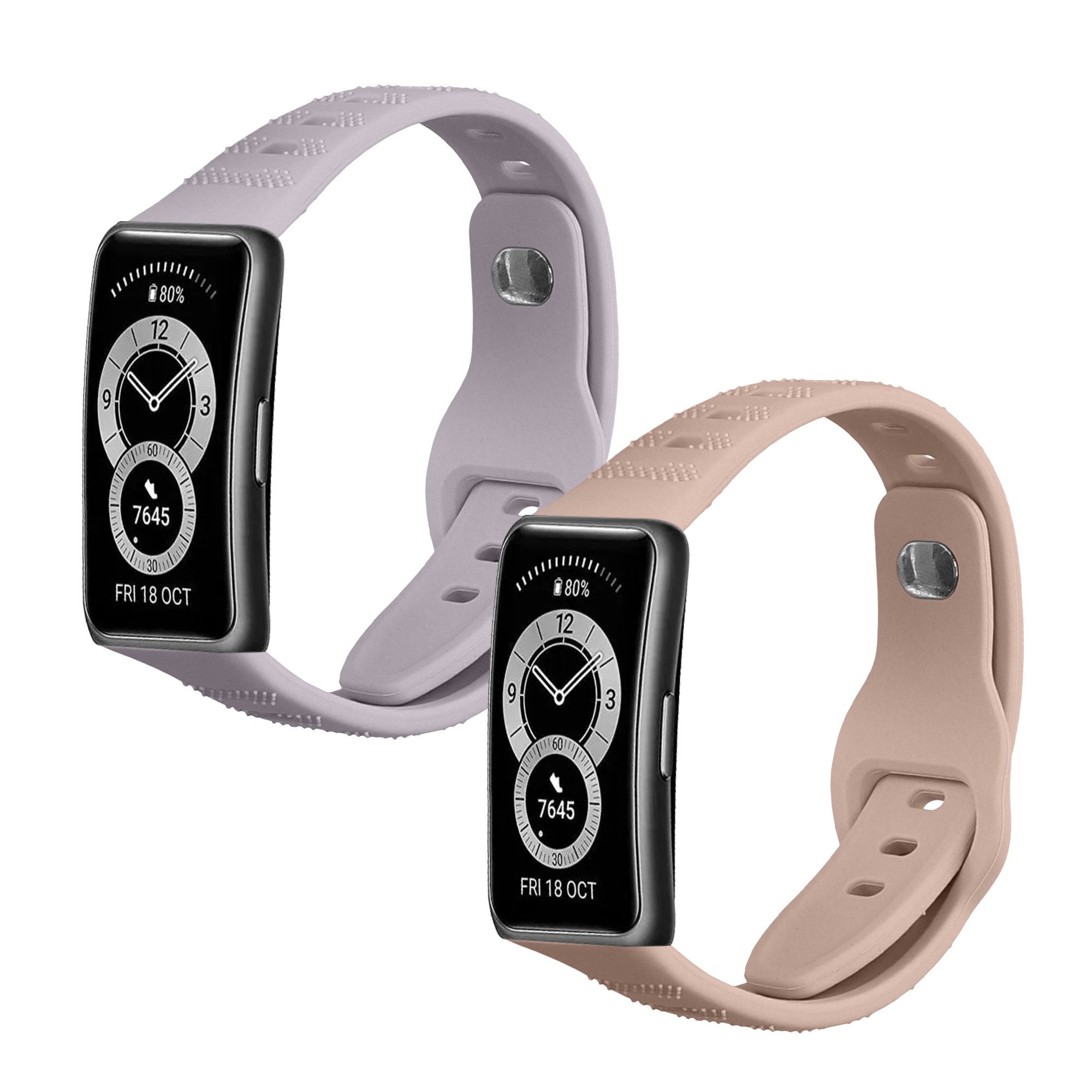 kwmobile Smartwatch-Armband 2x Sportarmband für Huawei Band 10 / 9 / 8, Arm günstig online kaufen