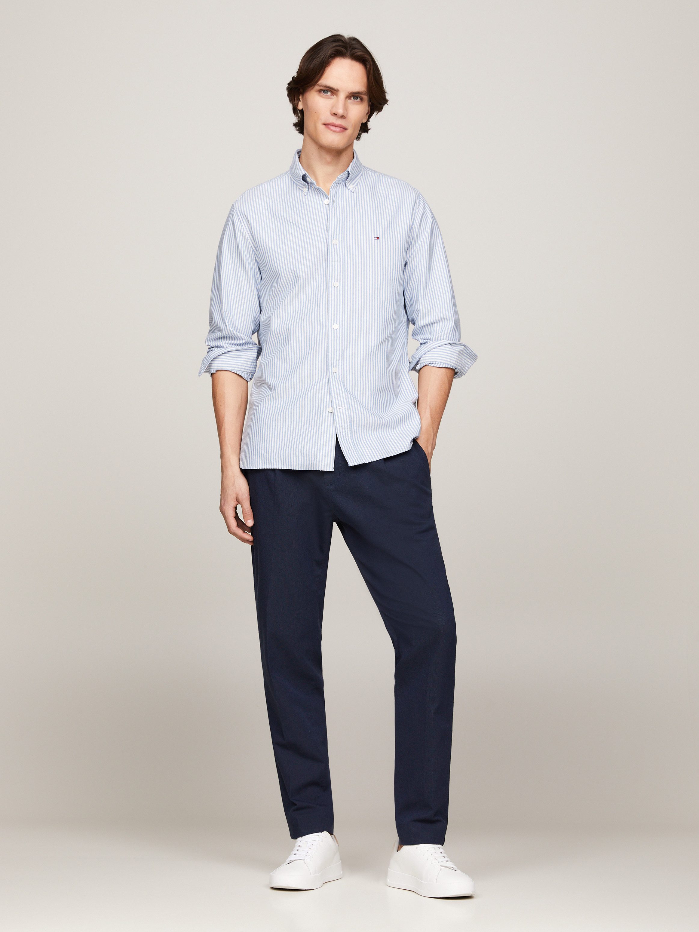 Tommy Hilfiger Langarmhemd HERITAGE OXFORD STRIPE Regular Fit SHIRT