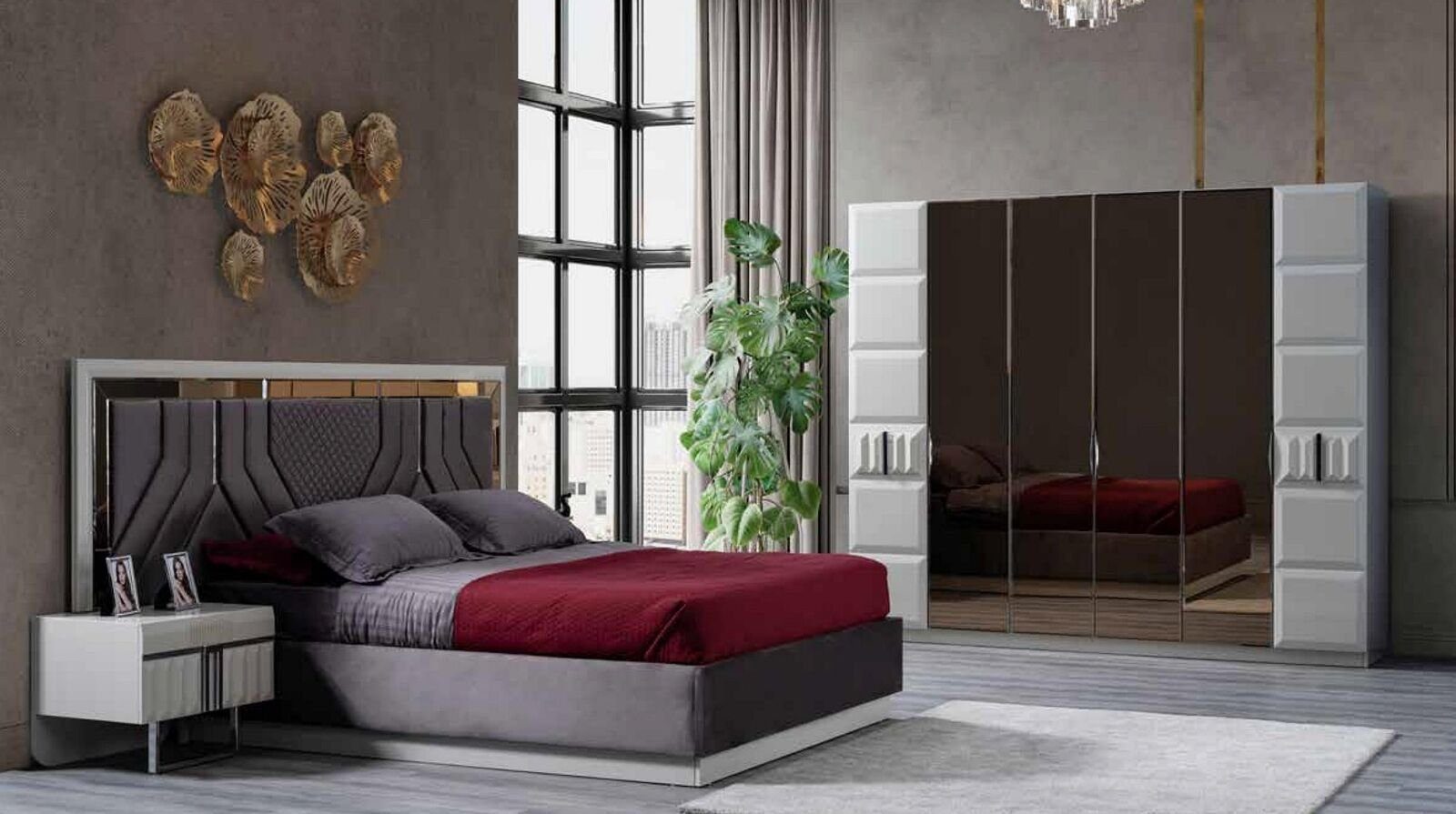 Schlafzimmer Luxus Modernes 180x200 Betten Bett Hotel Doppel JVmoebel Bett