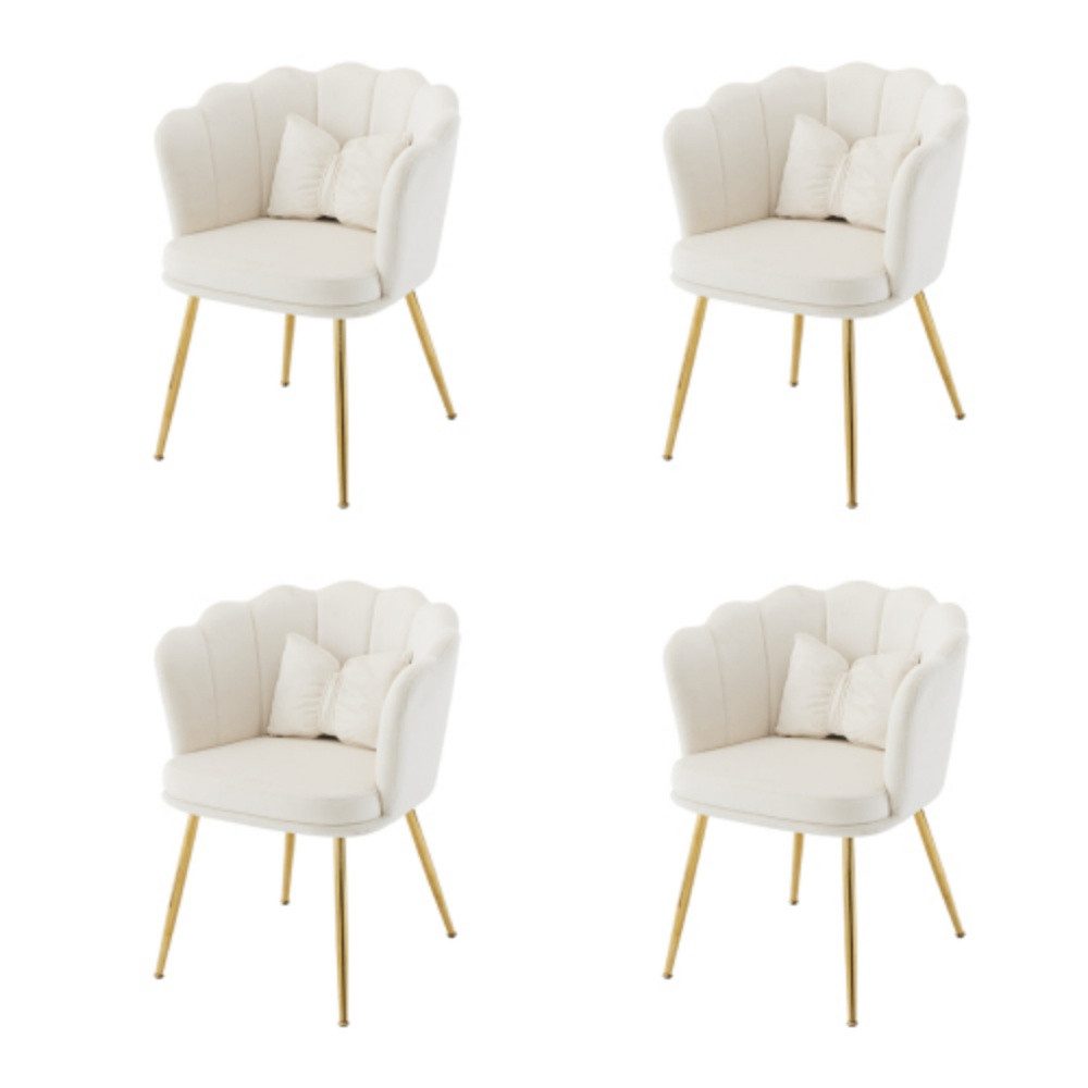 OKWISH 4-Fußstuhl Polsterstuhl Küchenstuhl Lounge Stuhl, günstig online kaufen