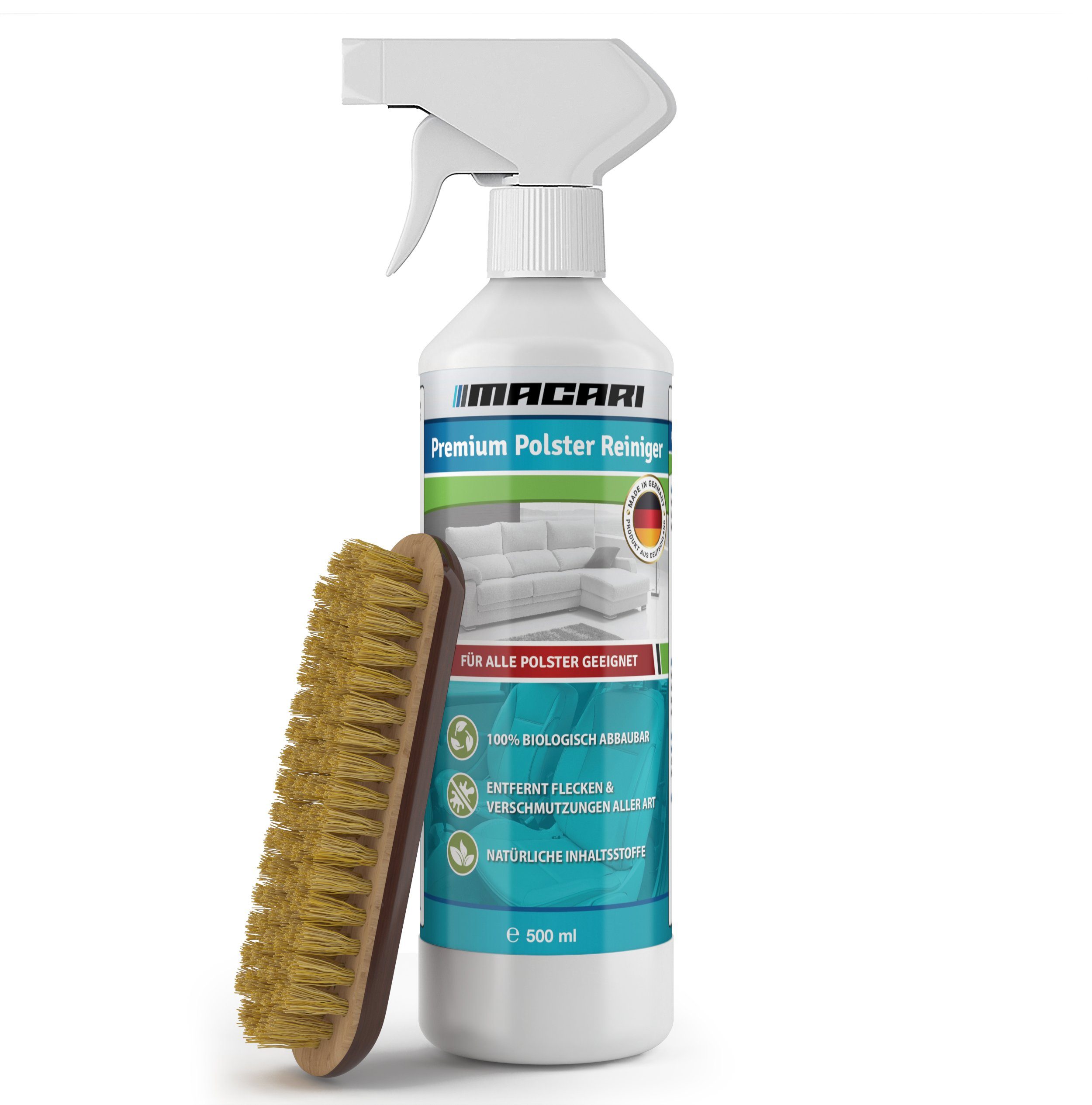 500 ml Premium Polsterreiniger Sofa & Auto, Couch, Matratzen, Autositz Polsterreiniger