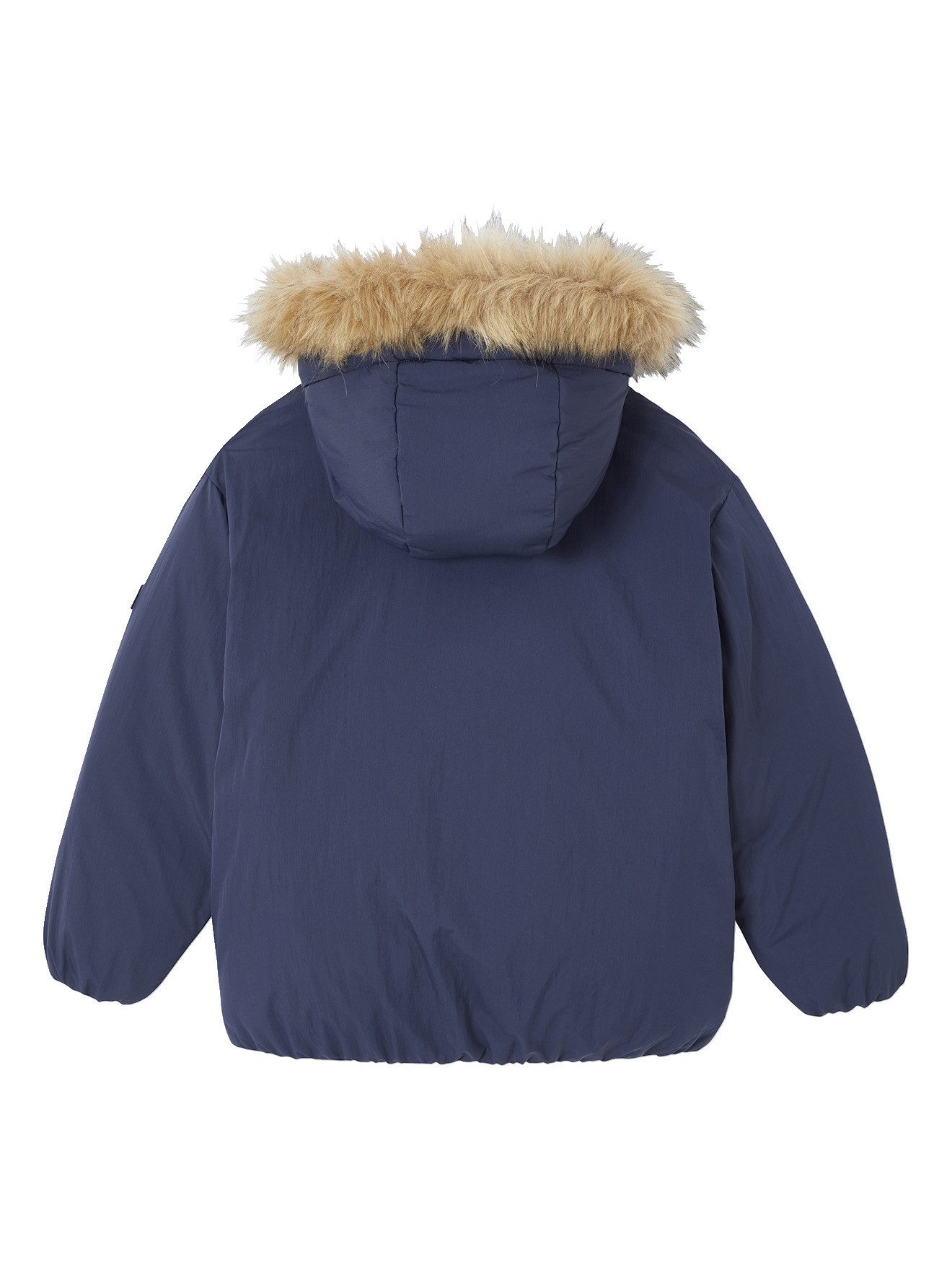 vertbaudet Parka Warme Jungen Jacke mit Kapuze und Fleecefutter, Recycling-Polyester
