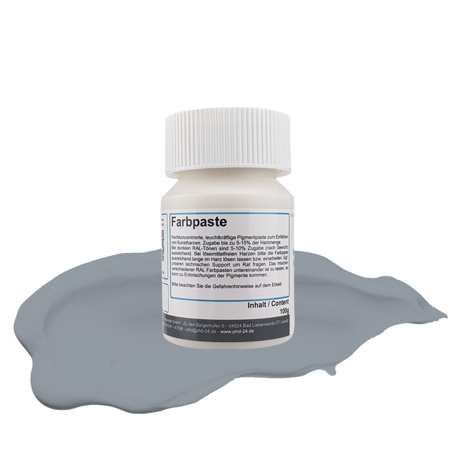 DD Composite Harzfarbe 100g Farbpaste RAL 7001 silbergrau