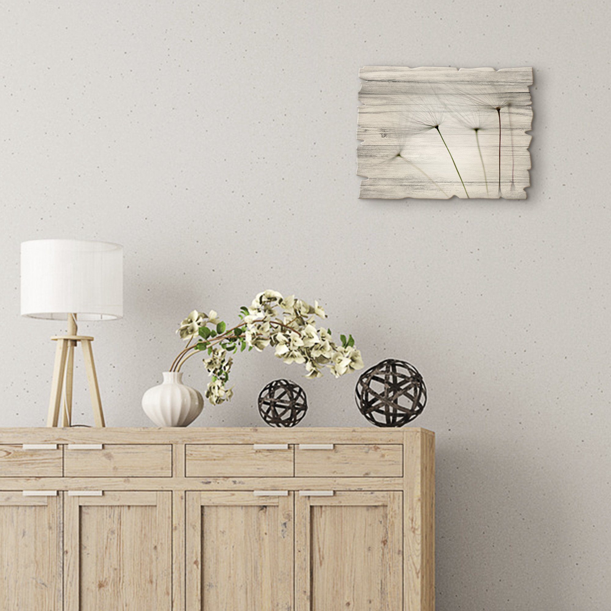 Artland Holzbild Pusteblumen-Samen I, Blumen (1 St)