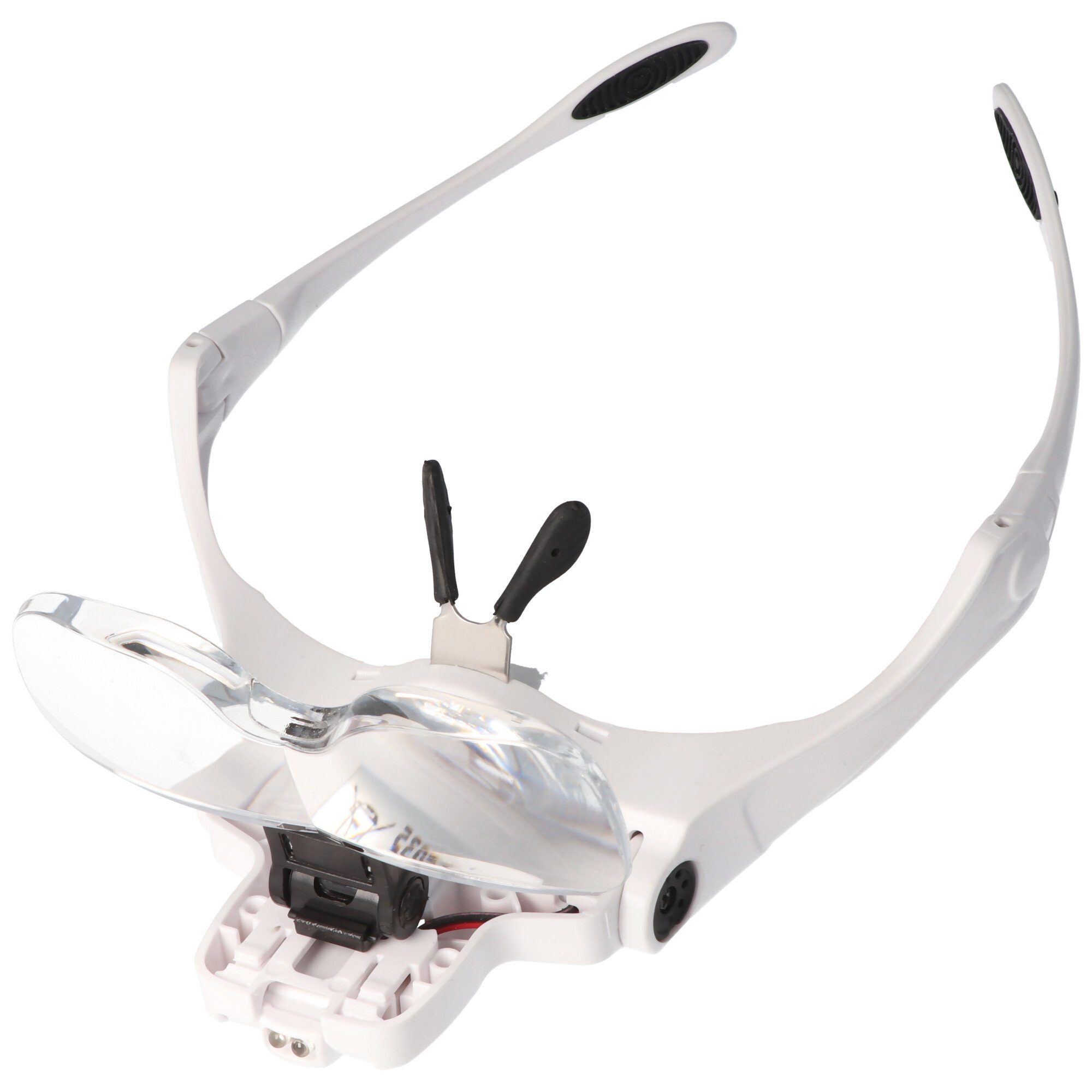 Velamp Lupenlampe auch Lupe und mit LED-Brille Br 5 Dioptrien, für ideal austauschbaren