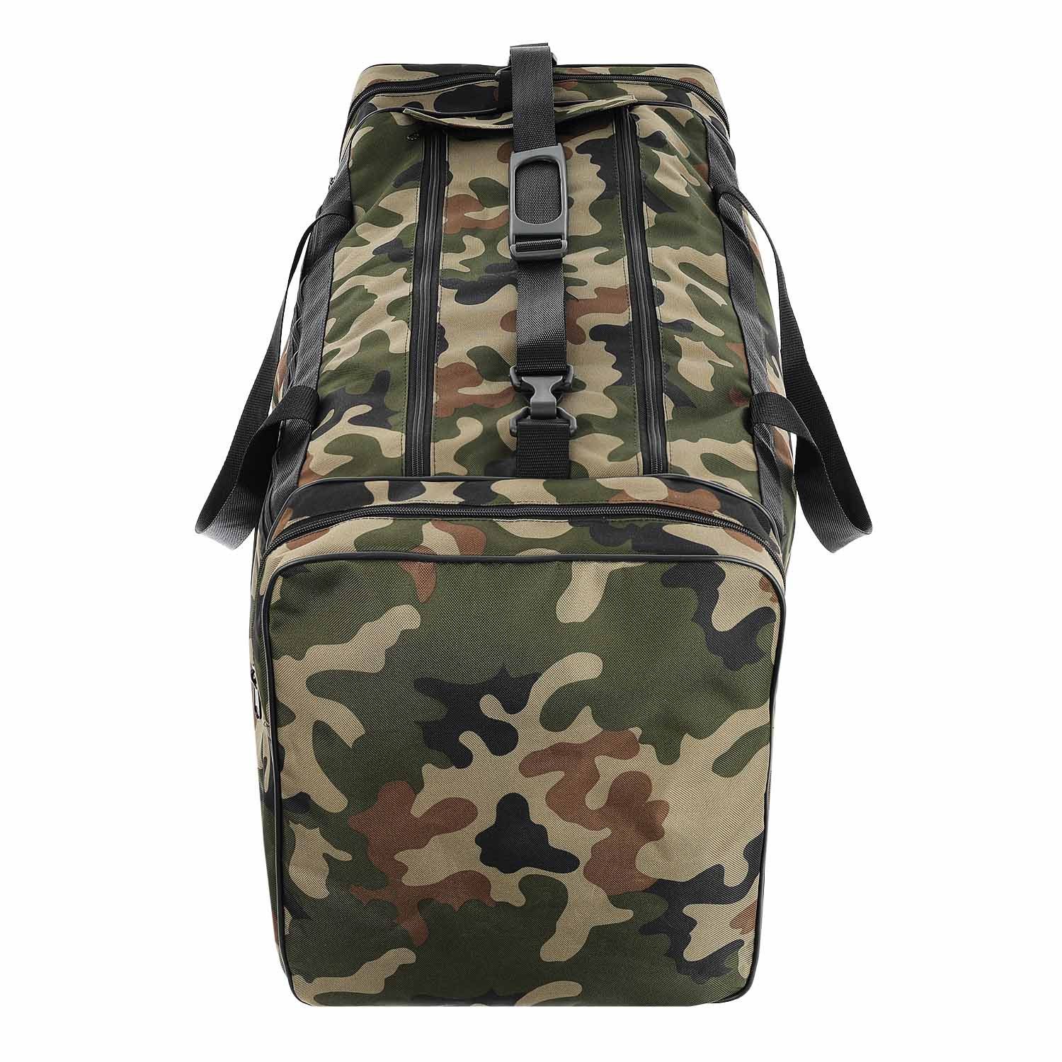 Granori Sporttasche Militär Reisetasche Camouflage 80 L, mit Schulterriemen und mehreren Fächern, EU-Produktion