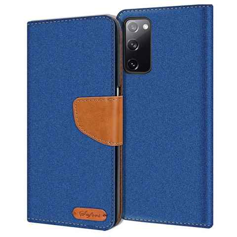 CoolGadget Handyhülle Denim Schutzhülle Flip Case für Samsung Galaxy S20 FE 6,5 Zoll, Book Cover Handy Tasche Hülle für Samsung S20 FE 5G Klapphülle