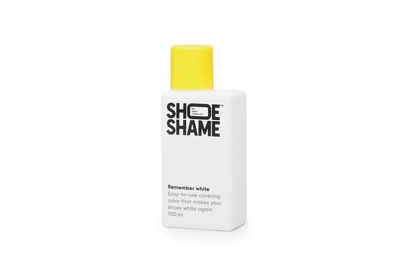 Shoe Shame »Remember White« Schuhcreme, Intensive Farbauffrischung für weiße Sneaker. 100 ml Schaum-Aufträger.