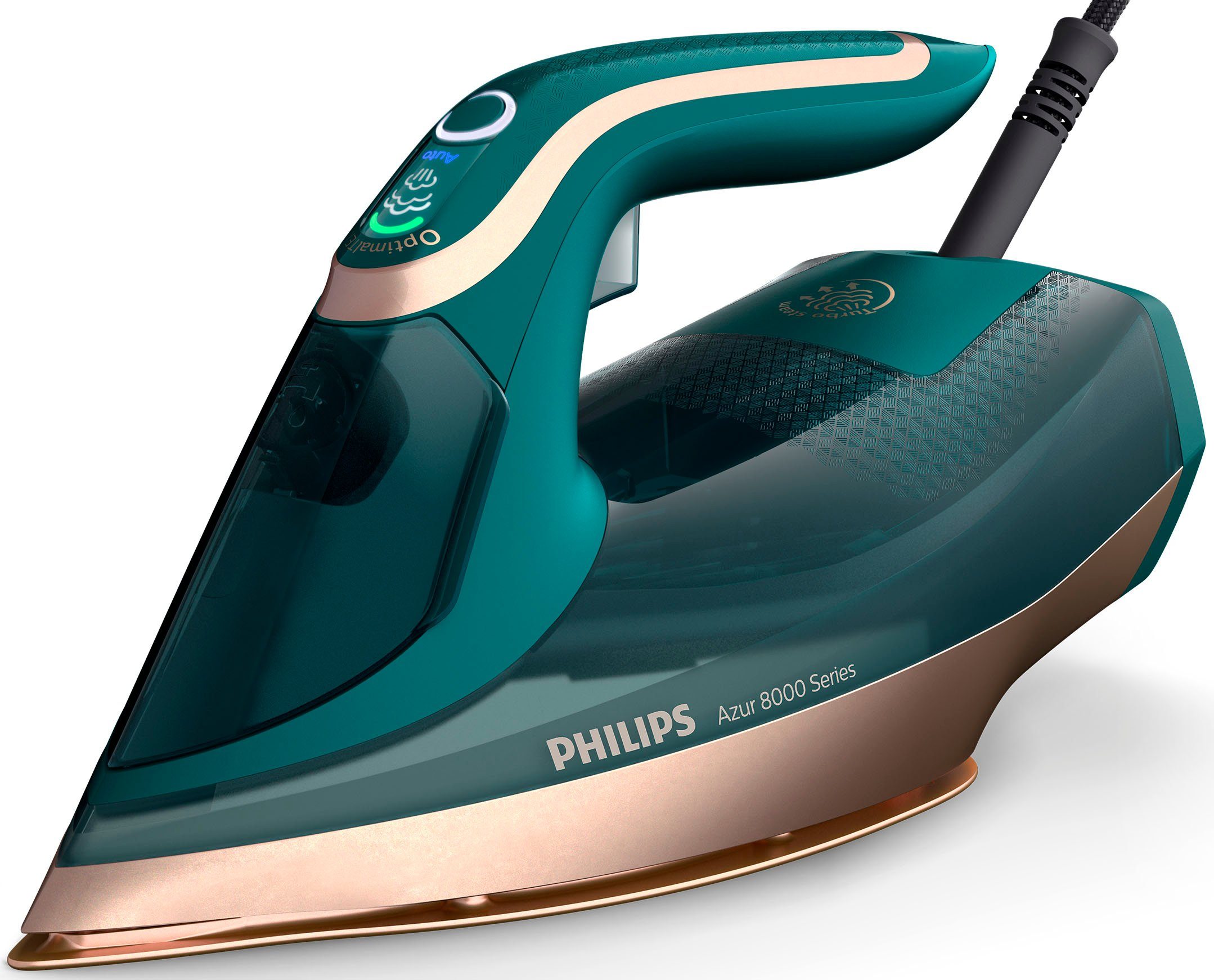 Philips Паровой утюг DST8030/70, 3000 W, SteamGlide Elite Kupfer Bügelsohle, 300 ml Wassertank, 240 g Dampfstoß