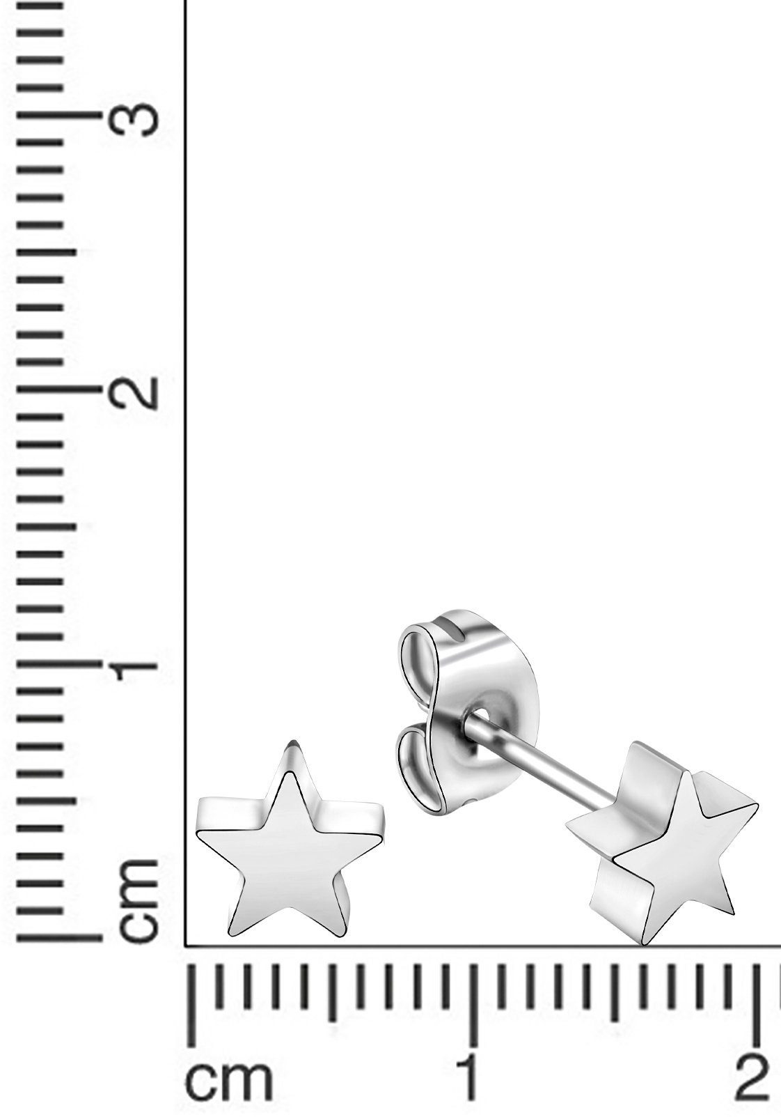 Firetti Paar Ohrstecker Schmuck Geschenk Ohrschmuck Stern – Bild 2 von 2