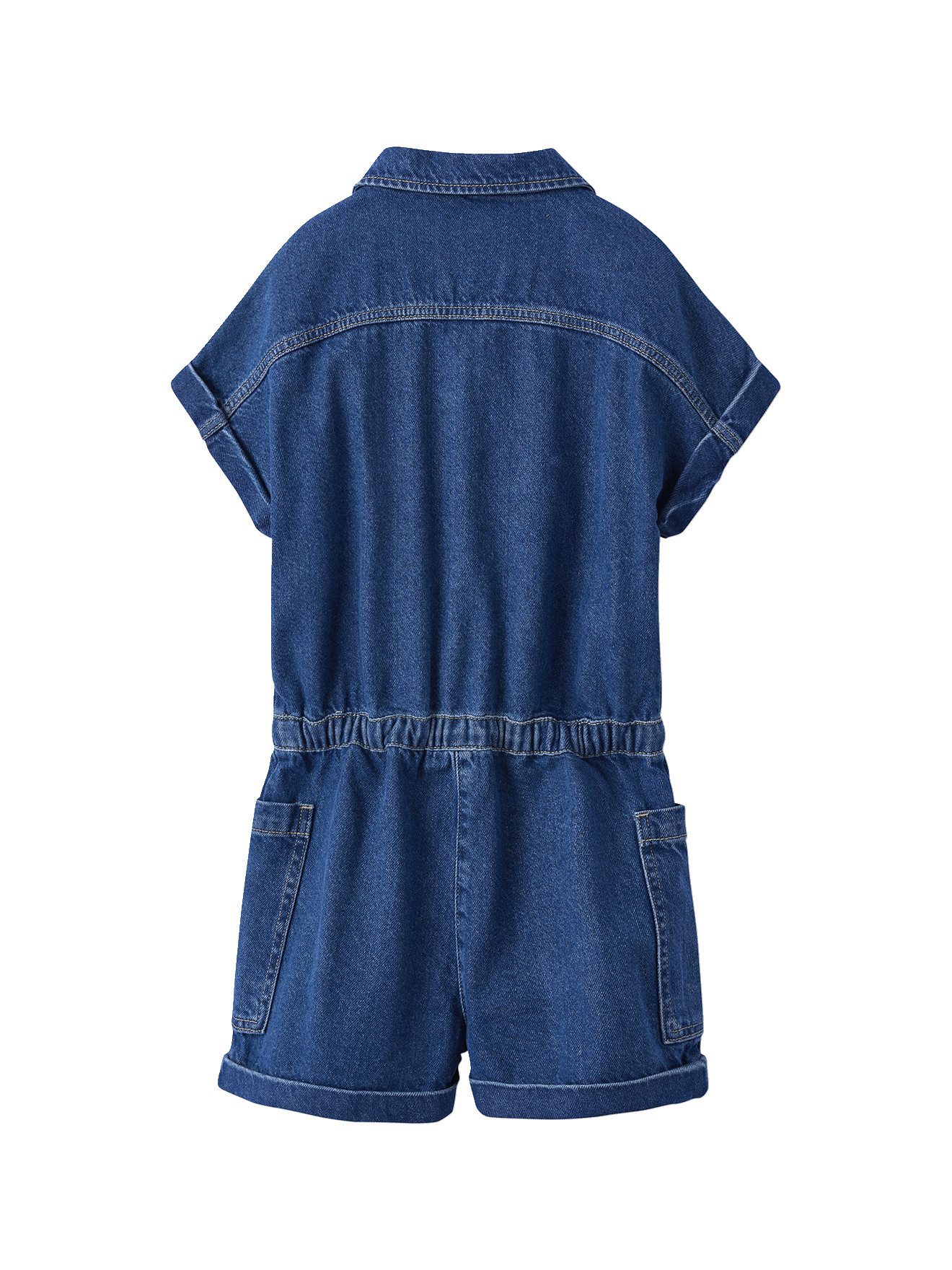 jonen Jumpsuit Kurzer Mädchen Jumpsuit aus Denim