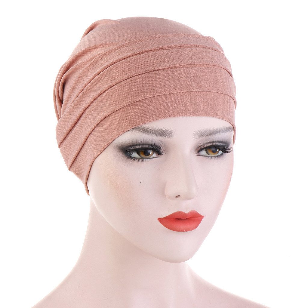 Bextsrack Strickmütze Haar Wrap für Damen Weich Turban Cap Stretch Jersey Kopftuch Atmungsaktiv Leichtgewicht Turban für Frauen