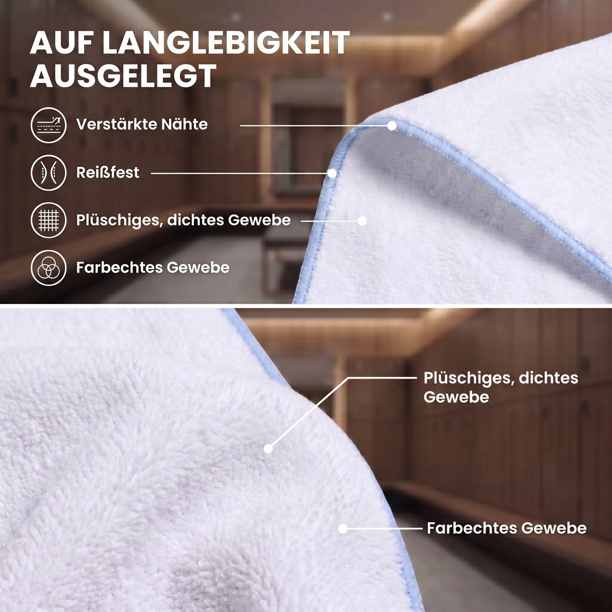 LightDry Reisehandtuch LightDry Reisehandtuch – Leichtes Mikrofaser-Sport und Strandhandtuch, Sport, Strand & Badehandtuch – Bild 5 von 5