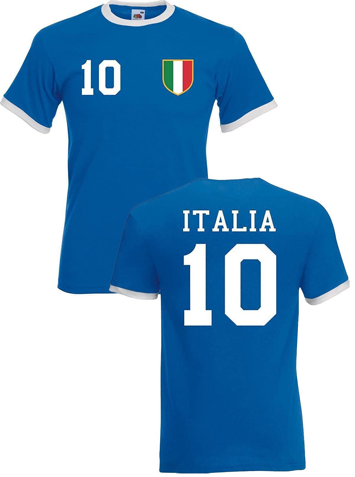 Youth Designz T-Shirt Italien Herren T-Shirt im Fußball Trikot Look mit trendigem Motiv