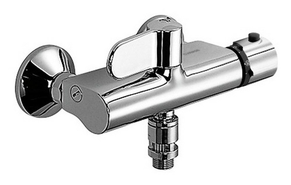 HANSA Brausethermostat Hansatempra Brause-Thermostat-Batterie (G1/2) für Wandaufbau