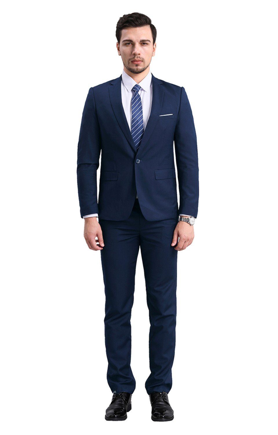 Allthemen Anzug (2 tlg, Sakko & Hose) Herren Business Anzug Slim Fit