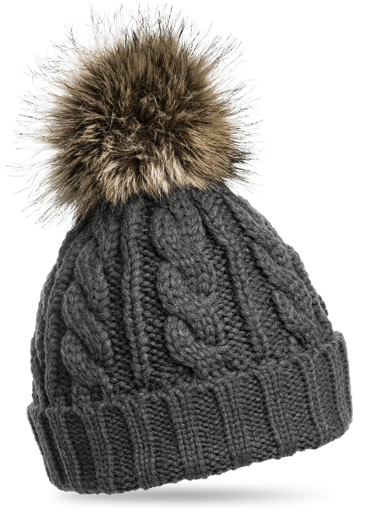 Caspar Bommelmütze MU104 Damen Winter Strickmütze günstig online kaufen