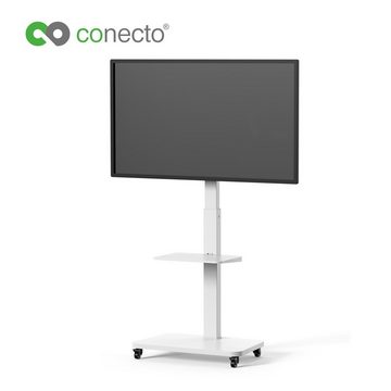 conecto TV-Ständer Standfuß für Flachbildschirm Fernseher TV-Wandhalterung, (bis 75 Zoll, mit Rollen)