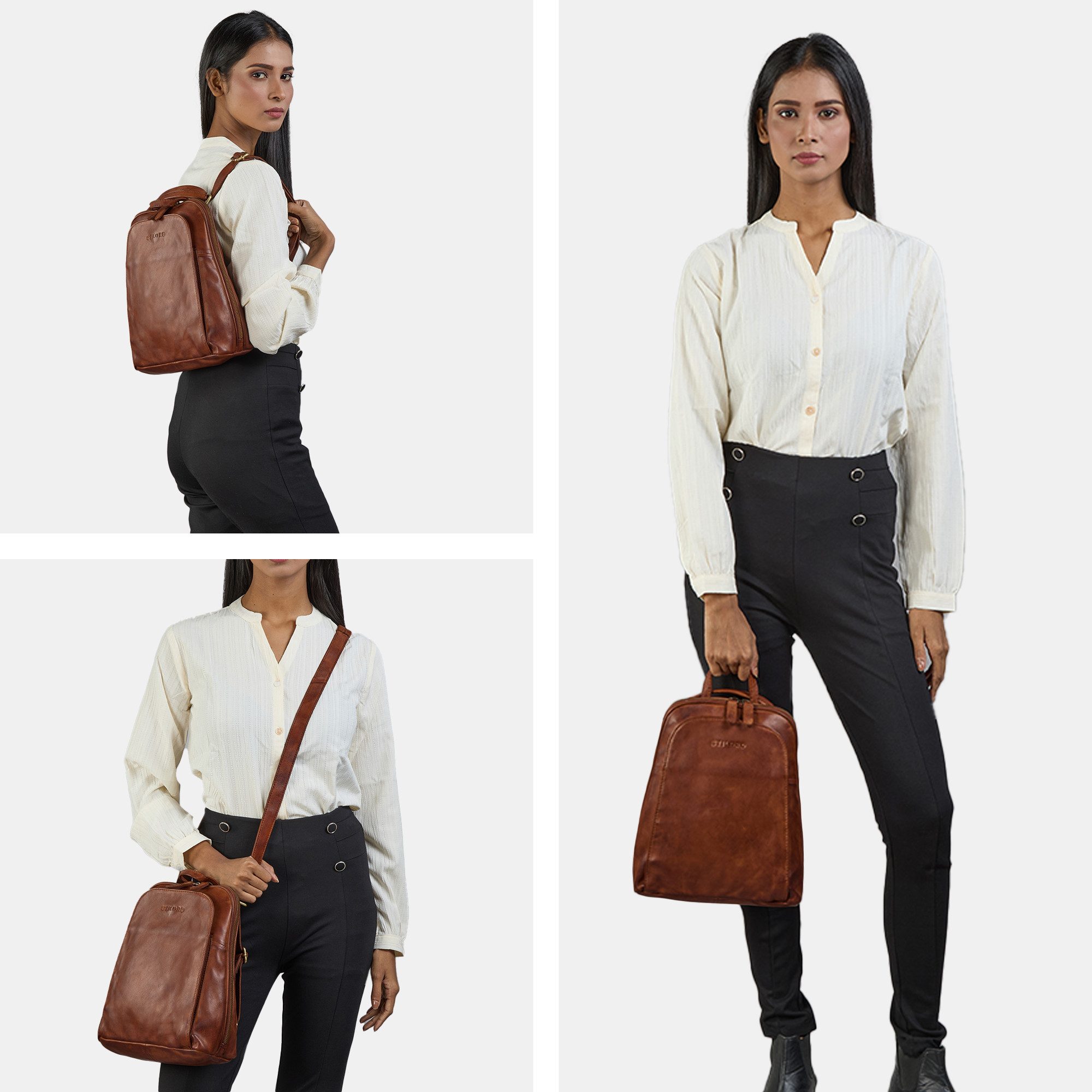 STILORD Cityrucksack "Ophelia" 2-in-1 Rucksack-Tasche Echt Leder Damen 10,9 günstig online kaufen