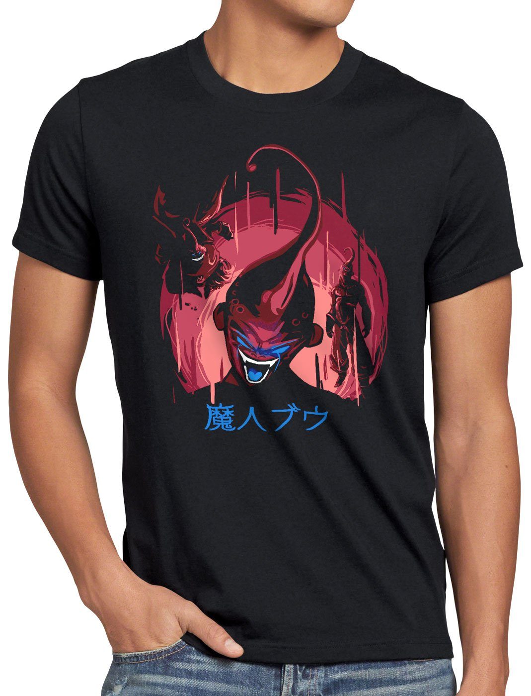style3 Print-Shirt Herren T-Shirt Dragon Trio boo kaiō evolution saiyajin dragon