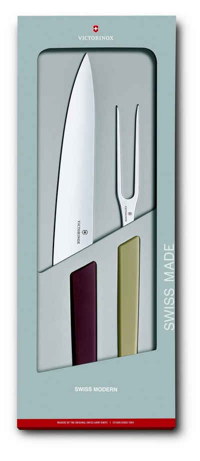 Victorinox Taschenmesser Swiss Modern Tranchier-Set, 2-teilig, mehrfarbig
