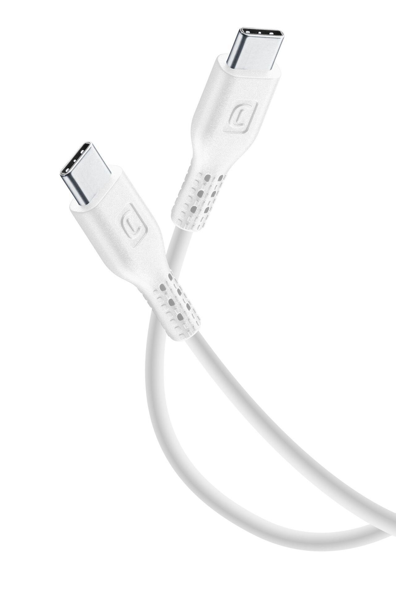 Cellularline Power Data Cable 0,6 m USB Typ-C / Typ-C USB-Kabel, USB Typ C, (60 cm)