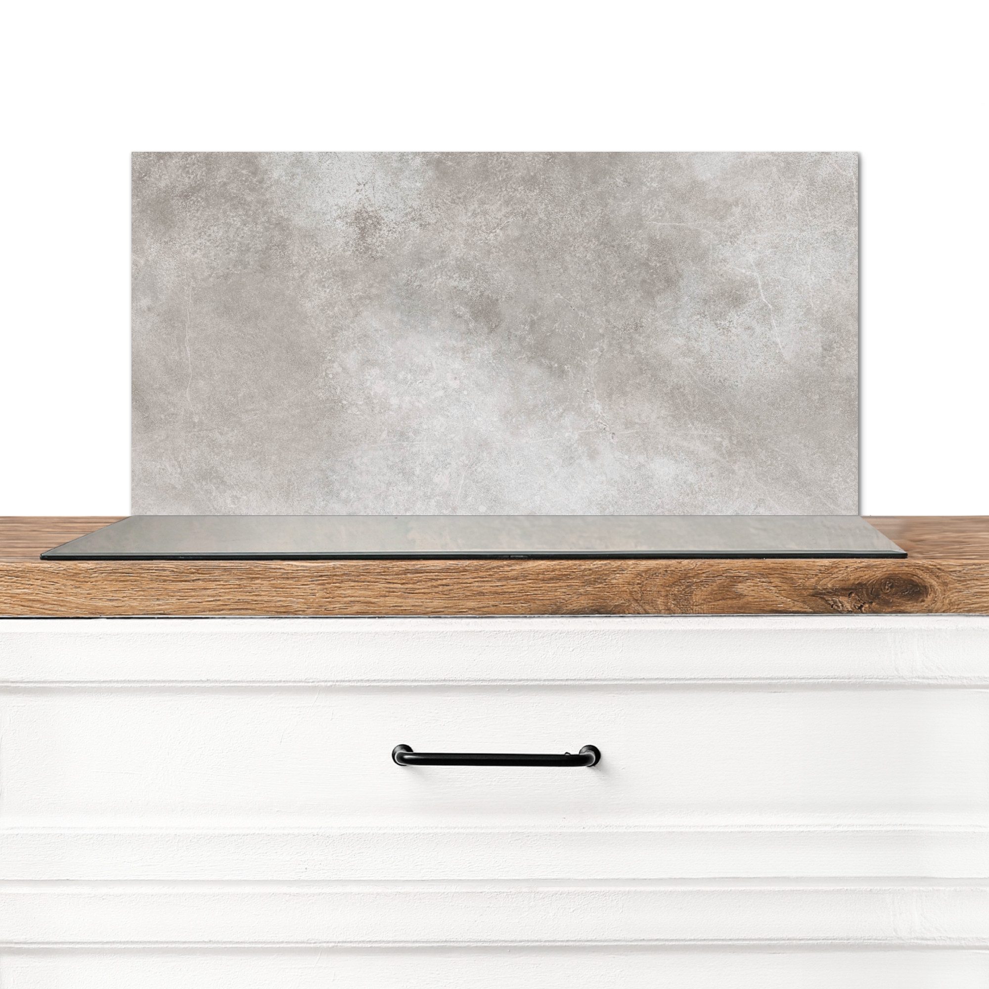 MuchoWow Küchenrückwand Beton - Grau, (1-tlg), Spritzschutz Küchenrückwand, günstig online kaufen