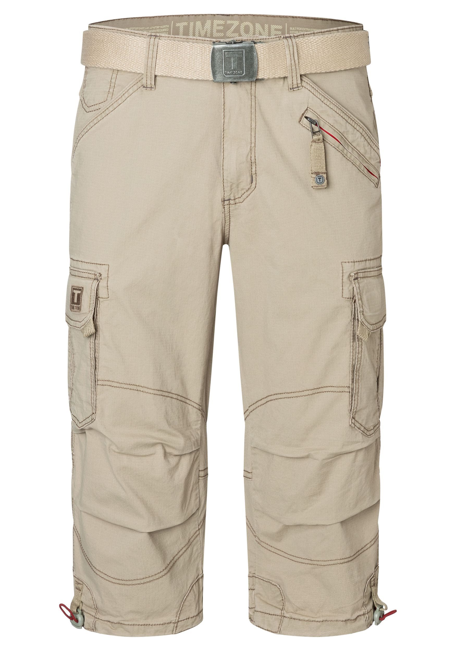 TIMEZONE Cargoshorts Cargo mit Gürtel und Design Taschen Loose MilesTZ Shor günstig online kaufen