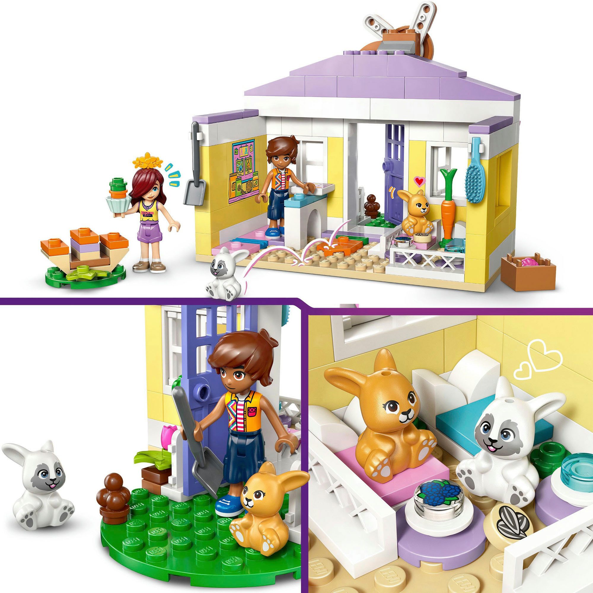 LEGO® Heartlake City Hasenhotel (42679), LEGO Friends Konstruktionsspielsteine, (161 St), Made in Europe – Bild 4 von 5