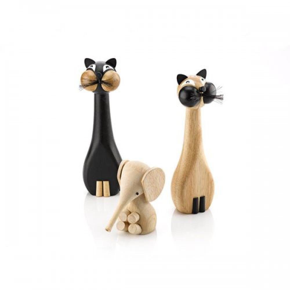 Lucie Kaas Dekoobjekt Holzfigur Elefant Kautschukholz