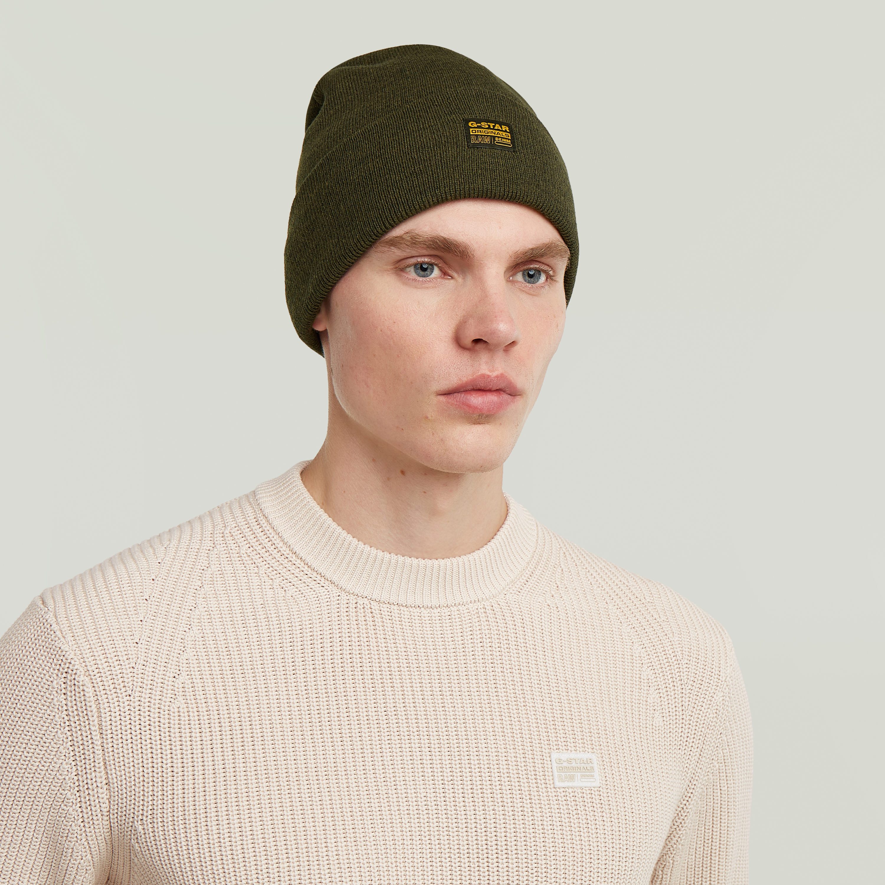 G-STAR Beanie Effo Long Beanie mit Aufnäher vorn günstig online kaufen
