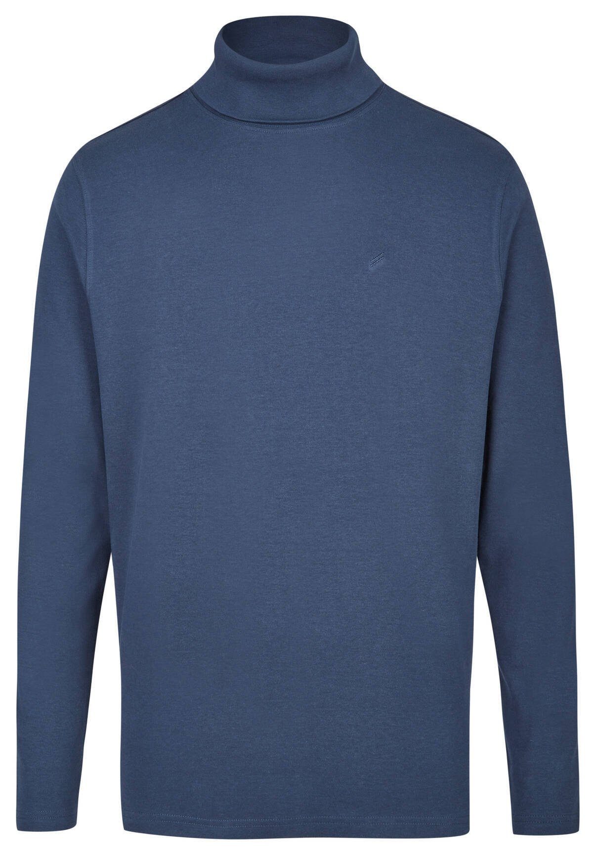 HECHTER PARIS Daniel Hechter Rollkragenpullover Shirt Rollkragen-Shirt aus Interlock-Jersey aus midnight blue