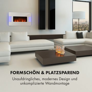 Klarstein Elektrokamin Belfort Light & Fire, Elektrischer Kamin Heizung Indoor Heater LED 2000W