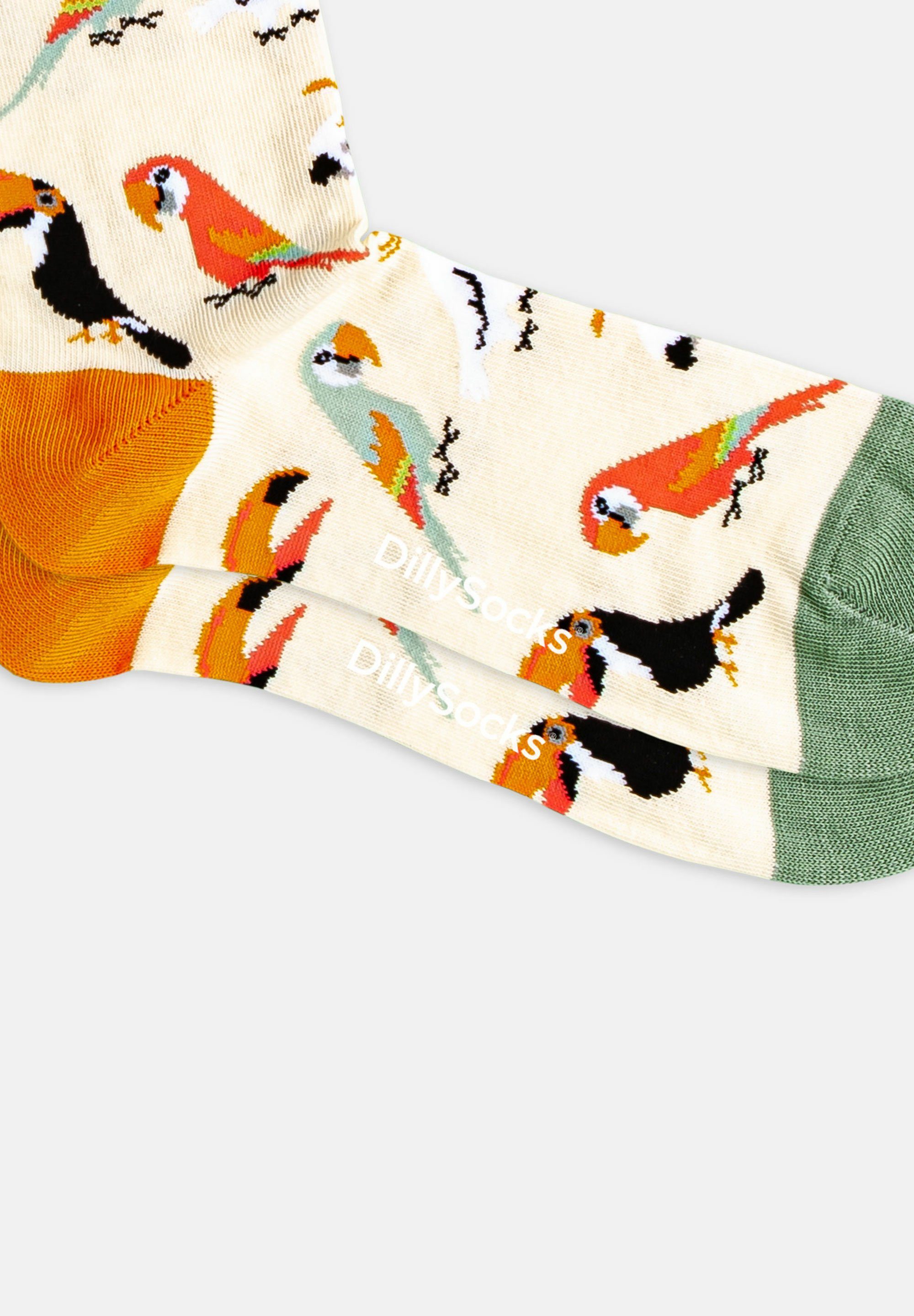 DillySocks Basicsocken Bird Crowd Pack aus nachhaltiger Baumwolle