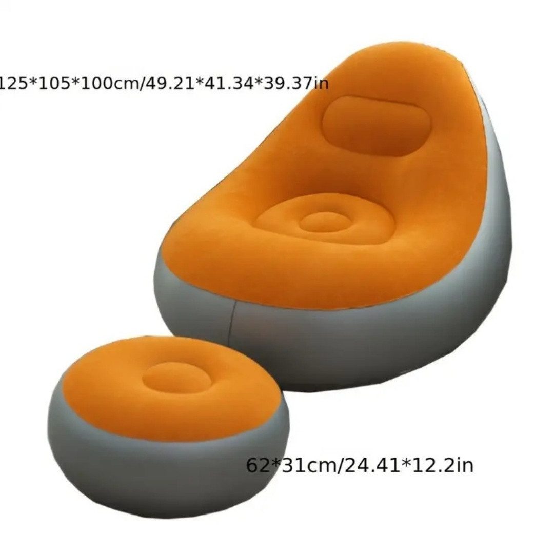 Kityhome Luftsofa Luftsofa mit Fußstütze-Aufblasbare Couch für Garten, Camp günstig online kaufen