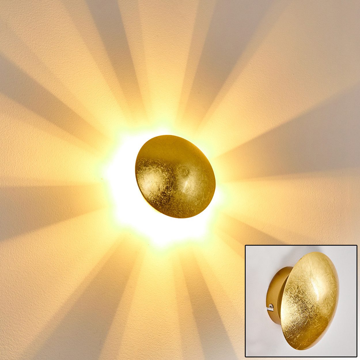 hofstein Wandleuchte »Godo« Wandlampe runde aus günstig online kaufen