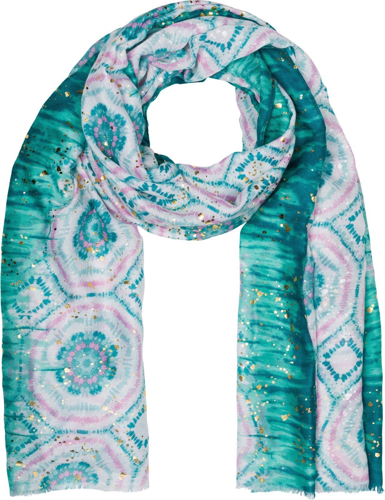 styleBREAKER Modeschal Schal mit Batik Muster günstig online kaufen