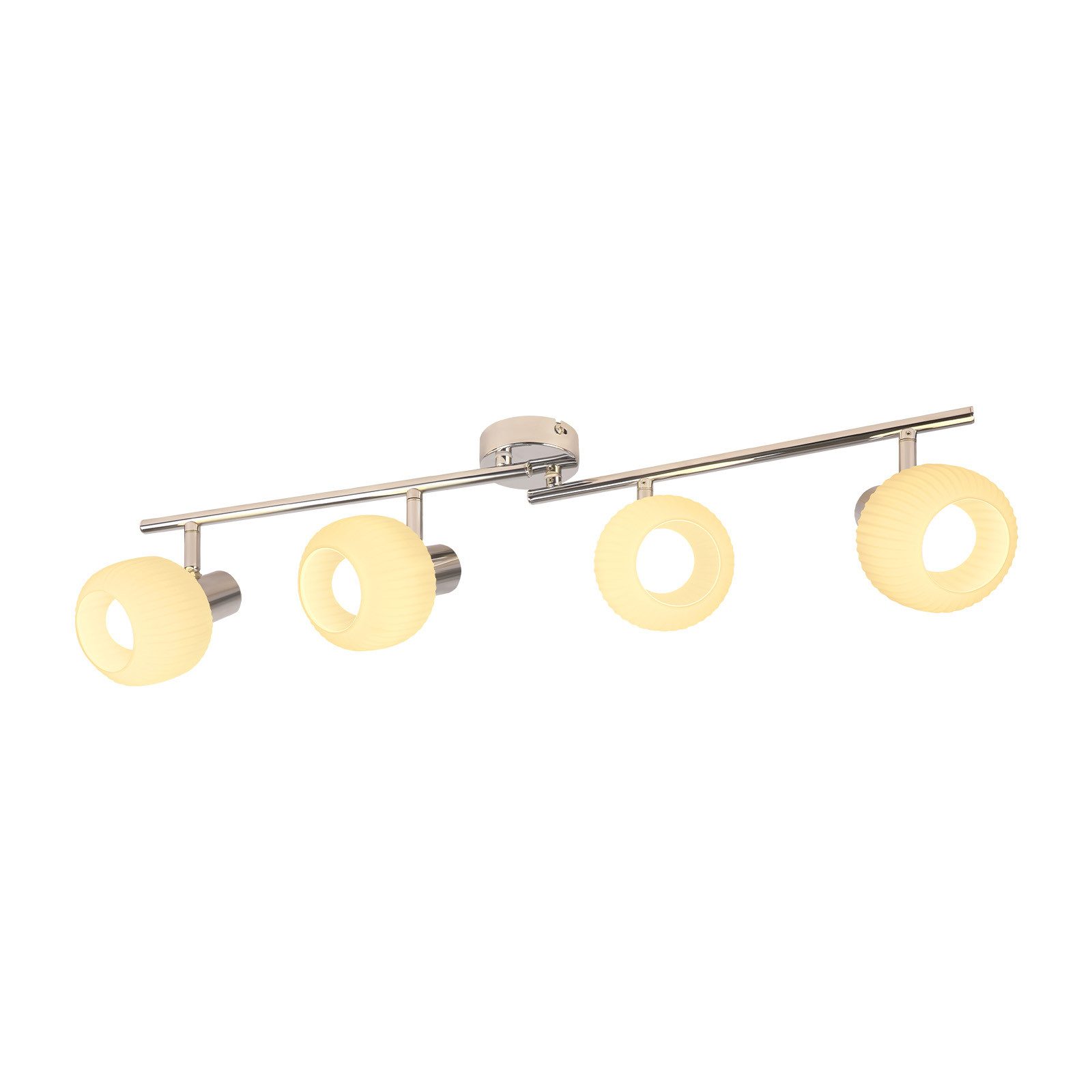 ZMH Deckenstrahler 2/3/4 Flammig E14 Glas Lampenschirm Deckenleuchte Vintag günstig online kaufen
