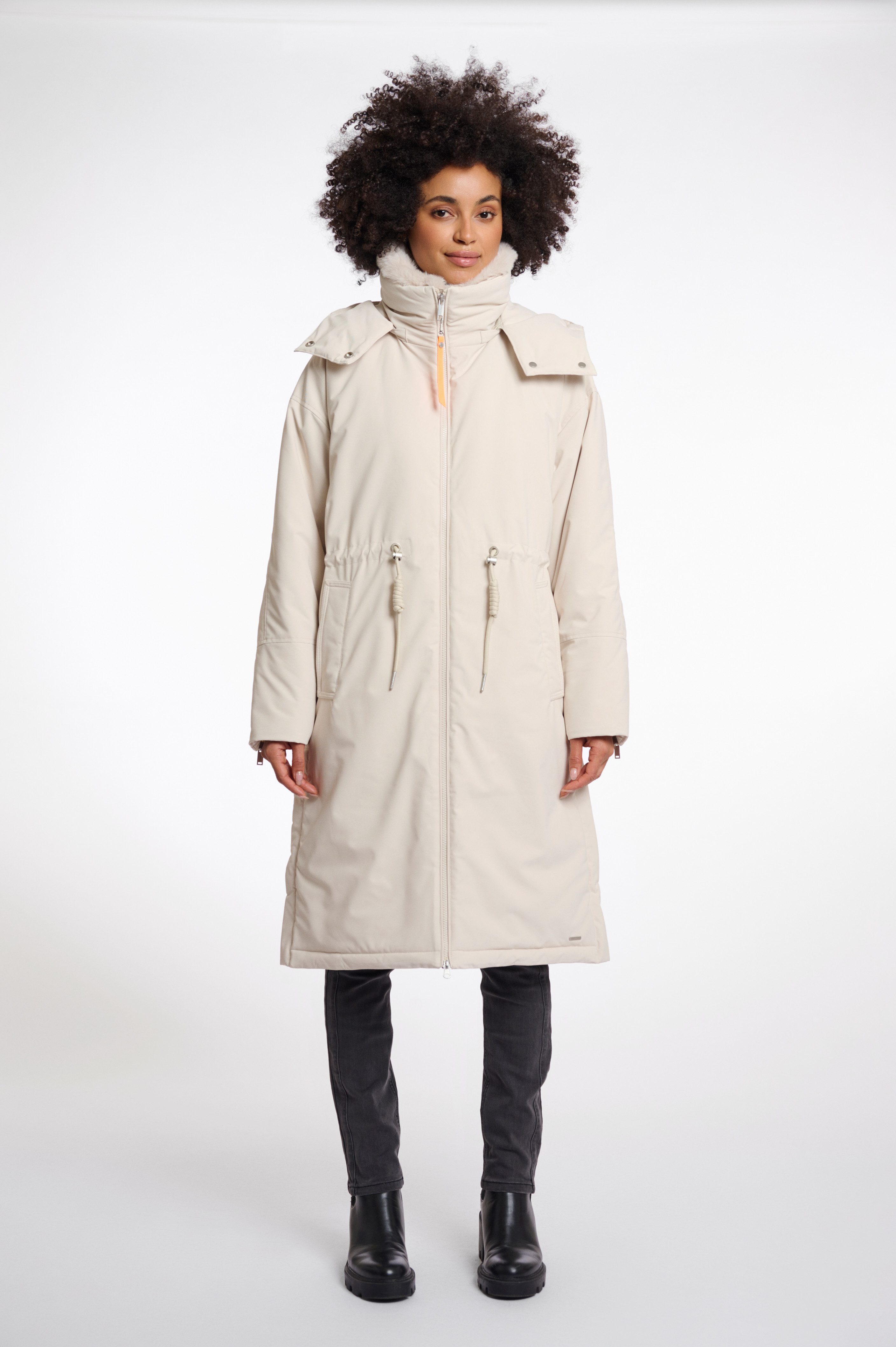 Rino & Pelle Outdoorjacke QUINTE mit Kapuze und Kordelzug an der Taille günstig online kaufen