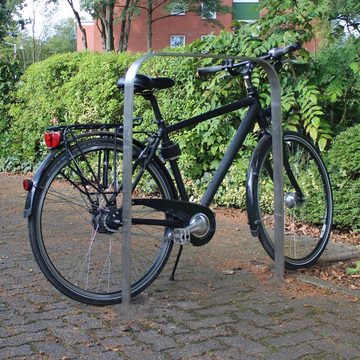 TRUTZHOLM Fahrradständer Fahrradanlehnbügel Anlehnständer Fahrradparker Edelstahl 2er 117x80cm