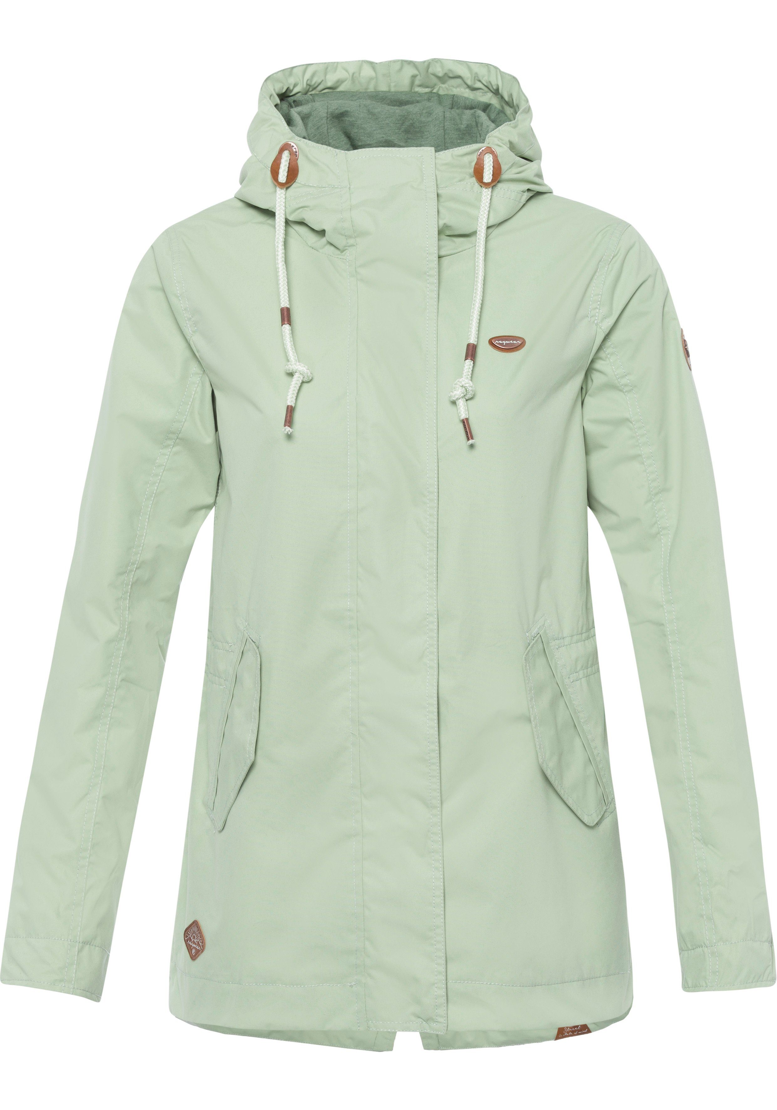 stylische Übergangsjacke Waterproof fabric LENCA Ragwear Funktionsjacke mint 4044